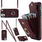 Custodia portafoglio iPhone XS Max con cordino