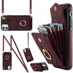 Custodia portafoglio iPhone XS Max con cordino