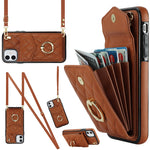 Custodia portafoglio iPhone XS Max con cordino
