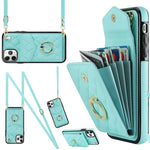 Custodia portafoglio iPhone XS Max con cordino