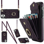 Custodia portafoglio iPhone XS Max con cordino