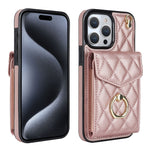 Custodia portafoglio per iPhone 15 Plus con borsa carte