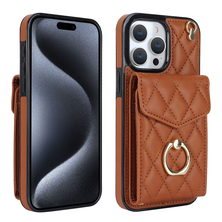 Custodia portafoglio per iPhone 15 Plus con borsa carte