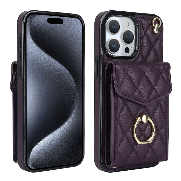 Custodia portafoglio per iPhone 15 Plus con borsa carte