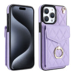 Custodia portafoglio per iPhone 15 Plus con borsa carte