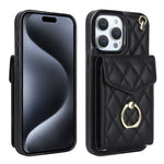 Custodia portafoglio per iPhone 14 con cordino