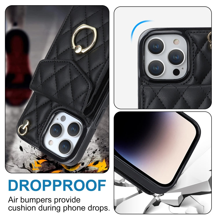 Custodia portafoglio per iPhone 14 con cordino