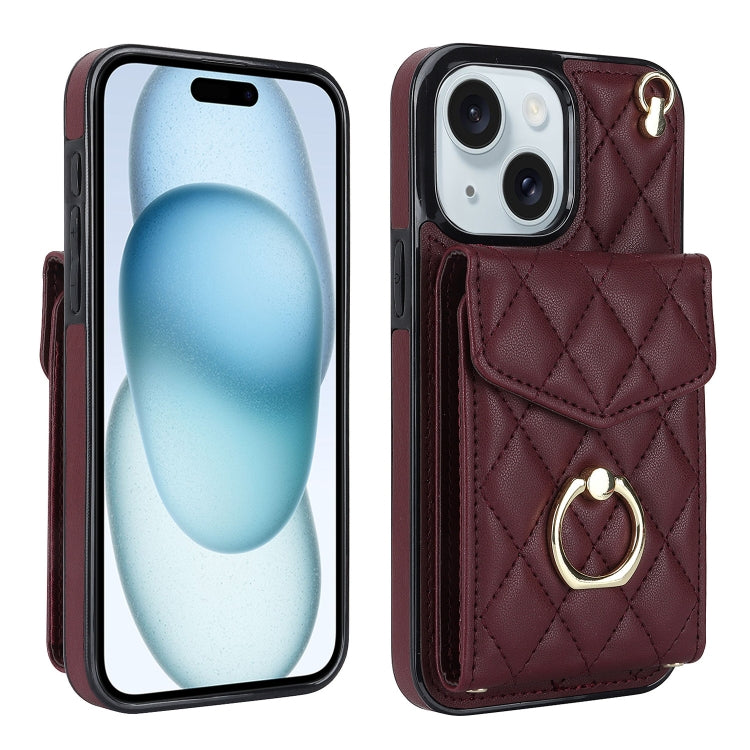 Custodia portafoglio per iPhone 14 con cordino