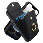 Custodia portafoglio in pelle PU per iPhone 15 Pro, 15 Pro Max e