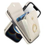Custodia portafoglio in pelle PU per iPhone 15 Pro, 15 Pro Max e