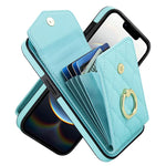Custodia portafoglio in pelle PU per iPhone 15 Pro, 15 Pro Max e