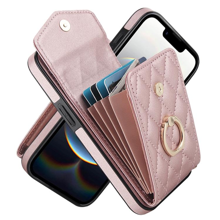Custodia portafoglio in pelle PU per iPhone 15 Pro, 15 Pro Max e