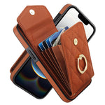 Custodia portafoglio in pelle PU per iPhone 15 Pro, 15 Pro Max e