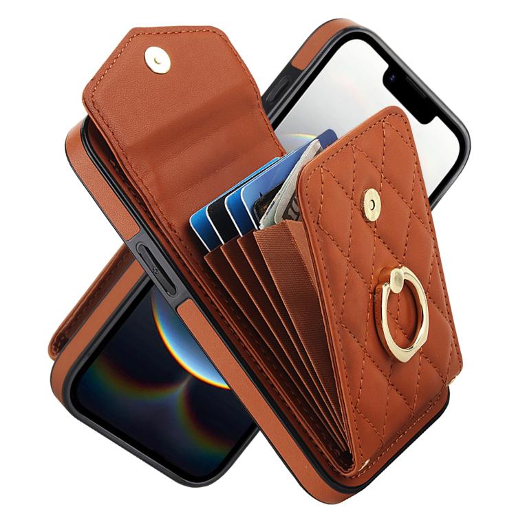 Custodia portafoglio in pelle PU per iPhone 15 Pro, 15 Pro Max e