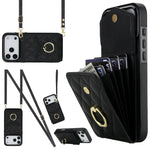 Custodia portafoglio in pelle PU per iPhone 15 Pro, 15 Pro Max e