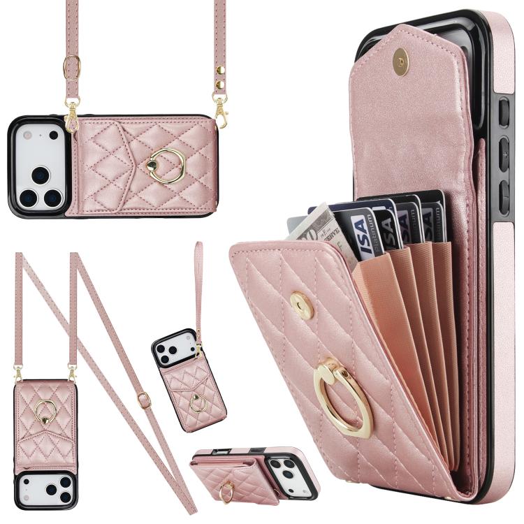 Custodia portafoglio in pelle PU per iPhone 15 Pro, 15 Pro Max e
