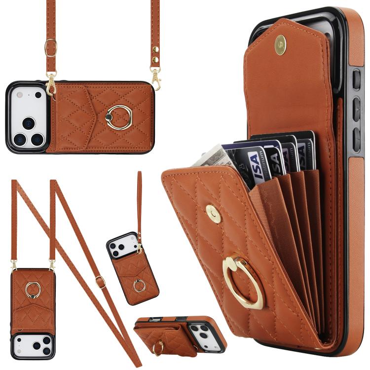 Custodia portafoglio in pelle PU per iPhone 15 Pro, 15 Pro Max e