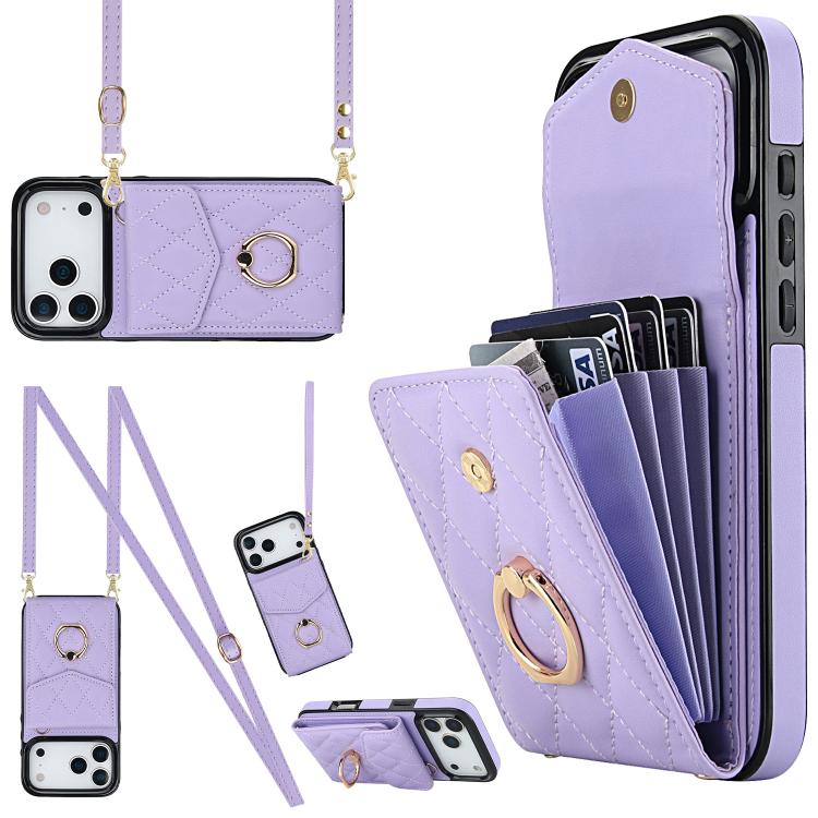 Custodia portafoglio in pelle PU per iPhone 15 Pro, 15 Pro Max e