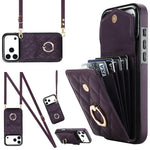Custodia portafoglio in pelle PU per iPhone 15 Pro, 15 Pro Max e