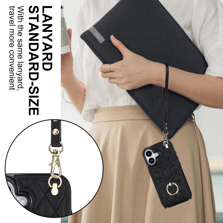 Custodia portafoglio per iPhone 15 Plus con borsa carte