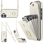 Custodia portafoglio per iPhone 15 Plus con borsa carte