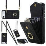 Custodia portafoglio per iPhone 15 Plus con borsa carte