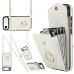 Custodia portafoglio per iPhone 15 Plus con borsa carte