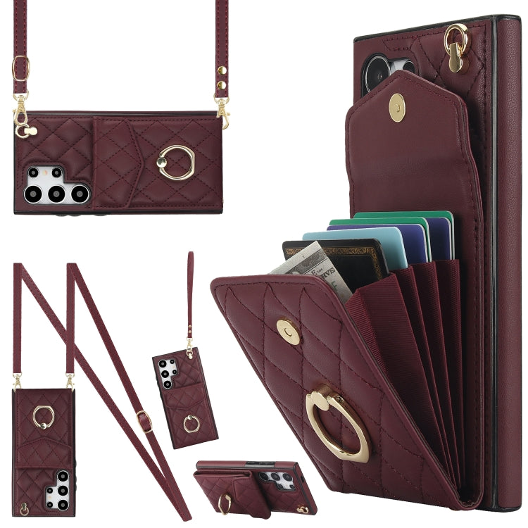 Custodia portafoglio in pelle PU per Samsung Galaxy S25 Edge 5G