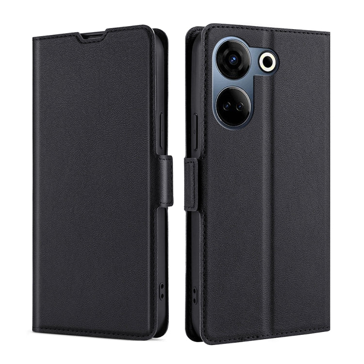 Custodia per telefono in pelle flip orizzontale con fibbia laterale ultrasottile, For Tecno Camon 30 Premier 5G, For Tecno Camon 30 Pro 5G, For Tecno Camon 30, For Tecno Camon 20 Premier 5G, For Tecno Camon 20 Pro 5G, For Tecno Camon 20 Pro 4G