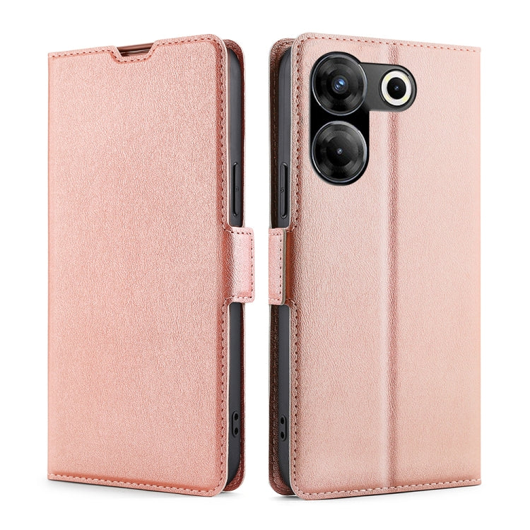 Custodia per telefono in pelle flip orizzontale con fibbia laterale ultrasottile, For Tecno Camon 30 Premier 5G, For Tecno Camon 30 Pro 5G, For Tecno Camon 30, For Tecno Camon 20 Premier 5G, For Tecno Camon 20 Pro 5G, For Tecno Camon 20 Pro 4G