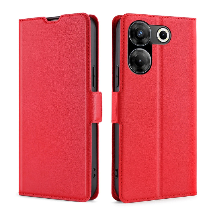 Custodia per telefono in pelle flip orizzontale con fibbia laterale ultrasottile, For Tecno Camon 30 Premier 5G, For Tecno Camon 30 Pro 5G, For Tecno Camon 30, For Tecno Camon 20 Premier 5G, For Tecno Camon 20 Pro 5G, For Tecno Camon 20 Pro 4G