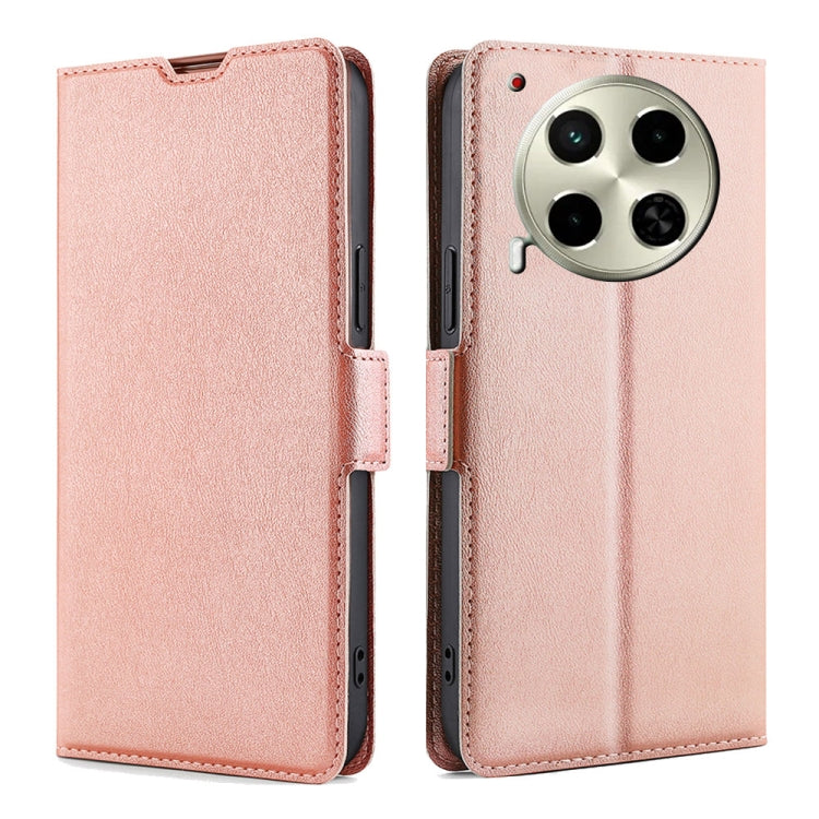 Custodia per telefono in pelle flip orizzontale con fibbia laterale ultrasottile, For Tecno Camon 30 Premier 5G, For Tecno Camon 30 Pro 5G, For Tecno Camon 30, For Tecno Camon 20 Premier 5G, For Tecno Camon 20 Pro 5G, For Tecno Camon 20 Pro 4G