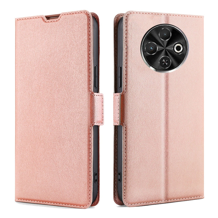 Custodia per telefono in pelle flip orizzontale con fibbia laterale ultrasottile, For Tecno Spark 40 Pro+ 4G, For Tecno Spark 40 Pro 4G, For Tecno Camon 40 Premier 5G, For Tecno Spark 30 4G, For Tecno Pova 6 Neo 5G, For Tecno Spark 30C 4G