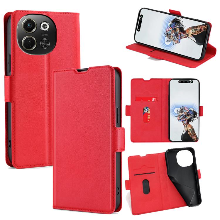 Custodia per telefono in pelle flip orizzontale con fibbia laterale ultrasottile, For Tecno Spark 40 Pro+ 4G, For Tecno Spark 40 Pro 4G, For Tecno Camon 40 Premier 5G, For Tecno Spark 30 4G, For Tecno Pova 6 Neo 5G, For Tecno Spark 30C 4G