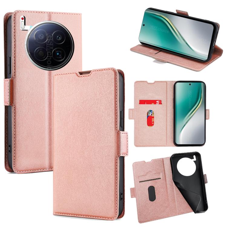 Custodia per telefono in pelle flip orizzontale con fibbia laterale ultrasottile, For Tecno Spark 40 Pro+ 4G, For Tecno Spark 40 Pro 4G, For Tecno Camon 40 Premier 5G, For Tecno Spark 30 4G, For Tecno Pova 6 Neo 5G, For Tecno Spark 30C 4G