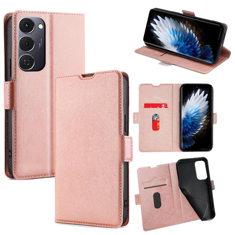 Custodia per telefono in pelle flip orizzontale con fibbia laterale ultrasottile, For Tecno Spark 40 Pro+ 4G, For Tecno Spark 40 Pro 4G, For Tecno Camon 40 Premier 5G, For Tecno Spark 30 4G, For Tecno Pova 6 Neo 5G, For Tecno Spark 30C 4G