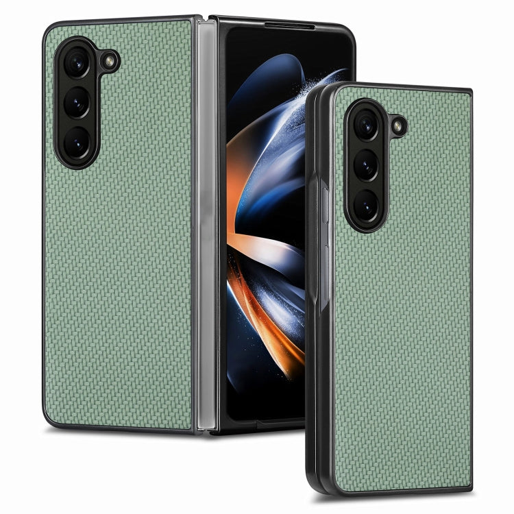 Custodia con cover posteriore in fibra di carbonio per Samsung Ga