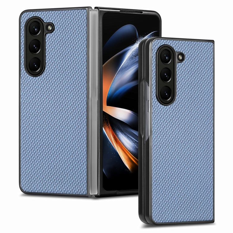 Custodia con cover posteriore in fibra di carbonio per Samsung Ga