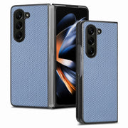 Custodia con cover posteriore in fibra di carbonio per Samsung Ga