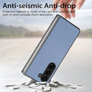 Custodia con cover posteriore in fibra di carbonio per Samsung Ga