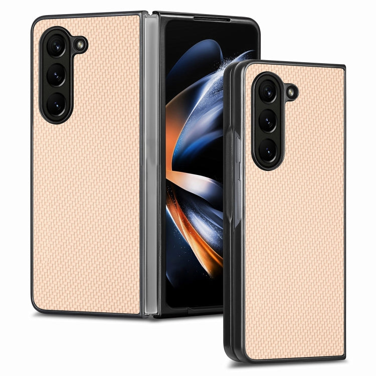 Custodia con cover posteriore in fibra di carbonio per Samsung Ga