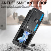 Custodia portafoglio in pelle per Samsung Galaxy Z Flip5