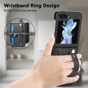 Custodia portafoglio in pelle per Samsung Galaxy Z Flip5