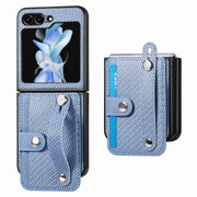 Custodia portafoglio in pelle per Samsung Galaxy Z Flip5