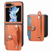 Custodia portafoglio in pelle per Samsung Galaxy Z Flip5