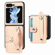 Custodia portafoglio in pelle per Samsung Galaxy Z Flip5