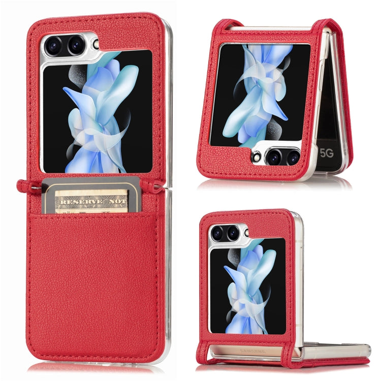 Custodia portafoglio in PU per Samsung Galaxy Z Flip5