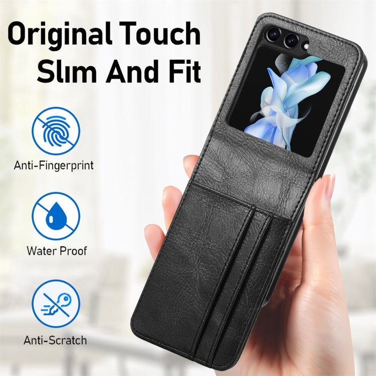 Custodia posteriore in PU lucido per Samsung Galaxy Z Flip5