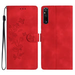 Custodia per telefono in pelle con motivo a farfalla in rilievo, For Sony Xperia 10 VII, For Sony Xperia 10 VI, For Sony Xperia 1 VI, For Sony Xperia 1 V
