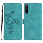 Custodia per telefono in pelle con motivo a farfalla in rilievo, For Sony Xperia 10 VII, For Sony Xperia 10 VI, For Sony Xperia 1 VI, For Sony Xperia 1 V